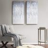 Madison Park Wall Art Living Room Décor – Abstract Glitter Embelished Canvas Home Accent Modern Dining Bathroom Decoration, Ready to Hang Painting for Bedroom, 15″x 30″, Winter Glaze 2 Piece