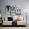 Madison Park Wall Art Living Room Décor – Galary Canvas Home Accent Modern Dining Bathroom Decoration, Ready to Hang Painting for Bedroom, Multi-Sizes, Blue Bliss 5 Piece(Blue Bliss)