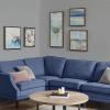 Madison Park Wall Art Living Room Décor – Galary Canvas Home Accent Modern Dining Bathroom Decoration, Ready to Hang Painting for Bedroom, Multi-Sizes, Blue Bliss 5 Piece(Blue Horizon)
