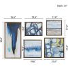 Madison Park Wall Art Living Room Décor – Galary Canvas Home Accent Modern Dining Bathroom Decoration, Ready to Hang Painting for Bedroom, Multi-Sizes, Blue Bliss 5 Piece(Blue Bliss)