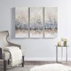 Madison Park Wall Art Living Room Décor – Twilight Mystere 100% Hand Brush Embellished Canvas, 3 Piece Set, Each 15″W x 35″H x 1.5″D, Blush/Grey