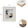 Madison Park Wall Art Living Room Décor Abstract Reveal Canvas In Gold Metal Frame, Home Accent Modern Inspired Dining, Bathroom Decoration Ready to Hang Painting for Bedroom, 27.8″W x 31.8″H, Multi(Multi)