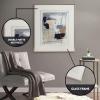 Madison Park Wall Art Living Room Décor Abstract Reveal Canvas In Gold Metal Frame, Home Accent Modern Inspired Dining, Bathroom Decoration Ready to Hang Painting for Bedroom, 27.8″W x 31.8″H, Multi(Multi)