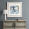 Madison Park Wall Art Living Room Décor Abstract Reveal Canvas In Gold Metal Frame, Home Accent Modern Inspired Dining, Bathroom Decoration Ready to Hang Painting for Bedroom, 27.8″W x 31.8″H, Multi(Blue)