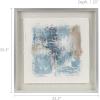 Madison Park Wall Art Living Room Décor Abstract Reveal Canvas In Gold Metal Frame, Home Accent Modern Inspired Dining, Bathroom Decoration Ready to Hang Painting for Bedroom, 27.8″W x 31.8″H, Multi(Blue)
