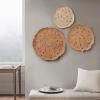 Madison Park Wall Art Living Room Metal Decor – Home Accent Modern Kitchen Dining Decoration, Ready to Hang Panel for Bedroom, Multi-sizes, Rossi Blue 3 Piece(Spice)