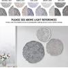 Madison Park Wall Art Living Room Metal Decor – Home Accent Modern Kitchen Dining Decoration, Ready to Hang Panel for Bedroom, Multi-sizes, Rossi Blue 3 Piece(Grey)