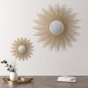 Madison Park Wall Décor Fiore Metal Sunburst Mirror for Living Room – Home Accent, Ready to Hang Bedroom Decoration, 29.5″ Diameter, Gold(Gold)