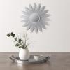 Madison Park Wall Décor Fiore Metal Sunburst Mirror for Living Room – Home Accent, Ready to Hang Bedroom Decoration, 29.5″ Diameter, Gold(Silver)