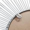 Madison Park Wall Décor Fiore Metal Sunburst Mirror for Living Room – Home Accent, Ready to Hang Bedroom Decoration, 29.5″ Diameter, Gold(Silver)