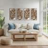Madison Park Wall Décor for Living Room – Birch Botanical Two-Tone, Home Accent Modern Kitchen Dining Decoration, Ready to Hang 2-Piece Wood Panel Set for Bedroom, 16″W x 32″H, Monstera(Monstera)