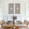 Madison Park Wall Décor for Living Room – Botanical Panel, Home Accent Modern Kitchen Dining Decoration, Ready to Hang 2-Piece Distressed Carved Wood Panel Set for Bedroom, 15.75″W x 31.50″H, Antique Green(Antique Brown)