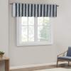 Madison Park White Curtains For Living room , Transitional Rod Pocket Curtains For Bedroom , Embroidered Andora Back Tab Fabric Window Curtains , 50″ x 84″, 1-Panel Pack(Blue)