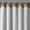 Madison Park White Curtains For Living room , Transitional Rod Pocket Curtains For Bedroom , Embroidered Andora Back Tab Fabric Window Curtains , 50″ x 84″, 1-Panel Pack(Tan)