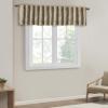 Madison Park White Curtains For Living room , Transitional Rod Pocket Curtains For Bedroom , Embroidered Andora Back Tab Fabric Window Curtains , 50″ x 84″, 1-Panel Pack(Tan)
