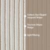 Madison Park Window Curtain for Living Room Geometric Print Tufted Accent Modern Curtain Window Light Blocking Living Room Drape for Bedroom, 1-Panel Pack Fits 1.25″ Rod, Samara, 50×95 White/Brown(Natural)