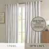 Madison Park Window Curtain for Living Room Geometric Print Tufted Accent Modern Curtain Window Light Blocking Living Room Drape for Bedroom, 1-Panel Pack Fits 1.25″ Rod, Samara, 50×95 White/Brown(White/Brown)