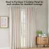 Madison Park Window Curtain for Living Room Geometric Print Tufted Accent Modern Curtain Window Light Blocking Living Room Drape for Bedroom, 1-Panel Pack Fits 1.25″ Rod, Samara, 50×95 White/Brown(Natural)