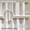 Madison Park Window Curtain for Living Room Geometric Print Tufted Accent Modern Curtain Window Light Blocking Living Room Drape for Bedroom, 1-Panel Pack Fits 1.25″ Rod, Samara, 50×95 White/Brown(White/Brown)