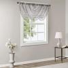 Sheer Curtain Irina Embroidered Kitchen, Transitional Fabric Sheers Single Curtain for Living Room Light Privacy Curtain Diffusing Sunlight, 1-Panel Pack, 50″ x 95″, White(Grey)