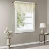 Sheer Curtain Irina Embroidered Kitchen, Transitional Fabric Sheers Single Curtain for Living Room Light Privacy Curtain Diffusing Sunlight, 1-Panel Pack, 50″ x 95″, White(Ivory)