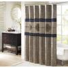 Donovan Design Weave Red Shower Curtain, Jacquard Traditional Shower Curtains for Bathroom, 72 X 72, Blush(Navy)