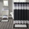 Madison Park Amherst Bathroom Rugs Room Décor 100% Cotton Tufted Ultra Soft Non-Slip, Absorbent Quick Dry Bathtub Mats, 20×30, Brown/Blue(Black)