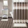 Madison Park Amherst Bathroom Rugs Room Décor 100% Cotton Tufted Ultra Soft Non-Slip, Absorbent Quick Dry Bathtub Mats, 20×30, Brown/Blue(Taupe)