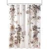 Madison Park Cassandra Cotton Percale Bathroom Shower, Printed Floral Design Modern Shabby Chic Privacy Bath Fabric Curtains, 72″x72″, Blush (MP70-6717)(Blush)