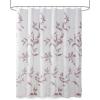 Madison Park Cecily Botanical Modern Shower Curtain, Contemporary Design Water Repellent Shower Curtains for Bathroom, 72 X 72, Grey(Mauve)