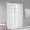 Madison Park Ceres DIY Twisted Tab Sheer Curtain, Pair Panels, Lightweight Window Treatment, Voile Privacy, Light Filtering Drape for Bedroom and Apartment, 50 in x 84 in, White 2 Piece(White)