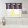 Madison Park Emilia Faux Silk Valance, DIY Twist Tab Top Finish with Beads, Window Valance Curtain for Living Room, Bedroom and Dorm, 26″L x 50″W, Blush(Purple)