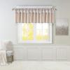 Madison Park Emilia Faux Silk Valance, DIY Twist Tab Top Finish with Beads, Window Valance Curtain for Living Room, Bedroom and Dorm, 26″L x 50″W, Blush(Blush)