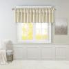Madison Park Emilia Faux Silk Valance, DIY Twist Tab Top Finish with Beads, Window Valance Curtain for Living Room, Bedroom and Dorm, 26″L x 50″W, Blush(Champagne)