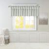 Madison Park Emilia Faux Silk Valance, DIY Twist Tab Top Finish with Beads, Window Valance Curtain for Living Room, Bedroom and Dorm, 26″L x 50″W, Blush(Dusty Aqua)