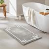Madison Park Evan Cotton Tufted Washable Bath Mat , Luxury Solid Bathroom Rugs , 20″ x 30″ , Grey(Grey)