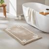Madison Park Evan Cotton Tufted Washable Bath Mat , Luxury Solid Bathroom Rugs , 20″ x 30″ , Grey(Taupe)