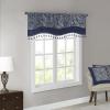 Navy Bead Trim Valance