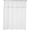 Madison Park Finley 100% Cotton Shower Curtain, Waffle Weave Texutre Minimalistic Design, Modern Bathroom Decor, Machine Washable, Fabric Privacy Screen 72×72″, White