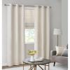 Madison Park Galen Basketweave 2-Panel Pack Window Curtain, Room Darkening, Grommet Top Easy to Hang, Fits up to 1.25″ Diameter Rod, 40″ W x 84″ H Ivory(Basketweave Ivory)
