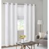 Madison Park Galen Basketweave 2-Panel Pack Window Curtain, Room Darkening, Grommet Top Easy to Hang, Fits up to 1.25″ Diameter Rod, 40″ W x 84″ H Ivory(Basketweave White)