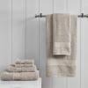 Madison Park Organic 100% Cotton Bathroom Towel Set, Hotel & Spa Quality Highly Absorbent, Quick Dry, Include for Shower, Handwash & Facial Washcloth, Multi-Sizes, Seafoam(Tan)