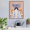 Madison Park Pet Wall Art, Funny Animal Canvas Wall Decor for Bedroom, Printed And Stretched, Framed, Ready To Hang, Classic Parody, Study, Living Room Décor – Rosie Feline Pet Portrait(Queen Bridger)