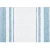 Madison Park Reversible Spa Rug 100%-Cotton Striped Ultra Soft Water Fast Bath Non-Slip Absorbent Quick Dry Mats for Tub, Shower Room, and Bathroom, 20×30, Taupe (Pack of 1)(Blue)