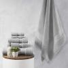 Madison Park Signature Splendor Luxury 100% Cotton Bathroom Towel Set – Soft, Plush 1000 GSM Heavyweight Hotel Quality, Zero Twist, Highly Absorbent, Quick Dry, Multi Sizes, White 6 Piece(Grey)