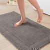 Madison Park Splendor Reversible 100% Cotton Tufted Bathroom Rug-3000 GSM Hotel Quality Luxurious Plush Medium Pile Bath Mat Absorbent, Quick Dry, Shower Room Décor, 20×30 Natural(Charcoal)