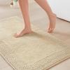 Madison Park Splendor Reversible 100% Cotton Tufted Bathroom Rug-3000 GSM Hotel Quality Luxurious Plush Medium Pile Bath Mat Absorbent, Quick Dry, Shower Room Décor, 20×30 Natural(Natural)