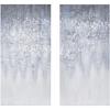 Madison Park Wall Art Living Room Décor – Abstract Glitter Embelished Canvas Home Accent Modern Dining Bathroom Decoration, Ready to Hang Painting for Bedroom, 15″x 30″, Winter Glaze 2 Piece