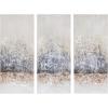 Madison Park Wall Art Living Room Décor – Twilight Mystere 100% Hand Brush Embellished Canvas, 3 Piece Set, Each 15″W x 35″H x 1.5″D, Blush/Grey