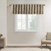 Madison Park White Curtains For Living room , Transitional Rod Pocket Curtains For Bedroom , Embroidered Andora Back Tab Fabric Window Curtains , 50″ x 84″, 1-Panel Pack(Tan)